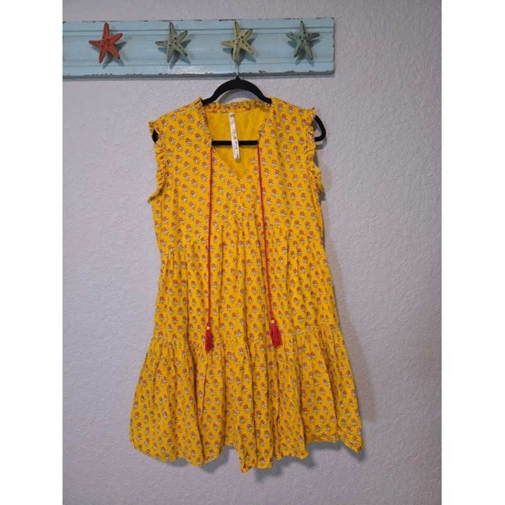 Uncle Frank Yellow Floral Dress